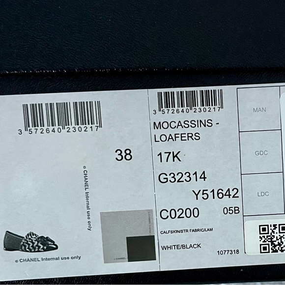 Chanel, moccasin flats, size 38, brand new in box - Picture 5 of 5